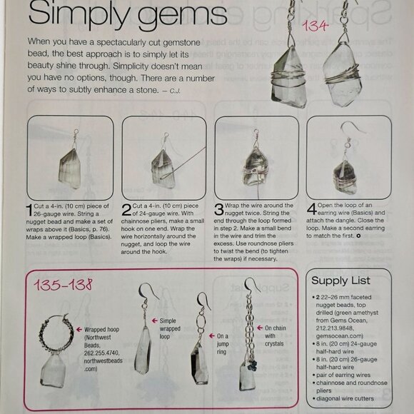 Bead Style Magazine Special Issue February 2008 Earrings That You Can Make - Picture 10 of 16